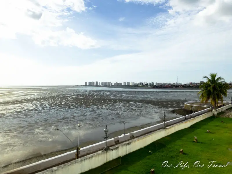 Beaches in Sao Luis at low tide