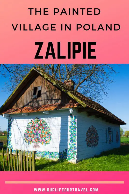 The famous painted village in Poland. Zalipie, Poland. The houses inside and outside decorated with colorful floral patterns. It is one of the most unique places to see in Poland, and definitely the most picturesque village. Best villages in Poland. Off the beaten path Poland. #poland #zalipie