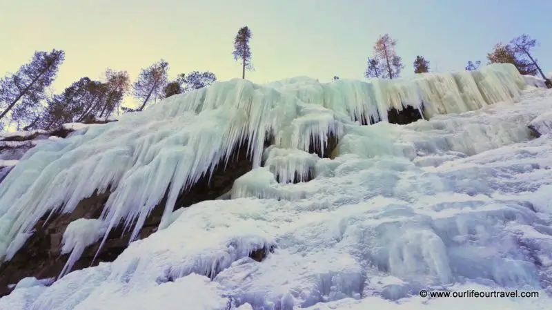 Korouoma Frozen Waterfalls, Finland