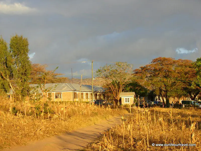 Approaching the university campus