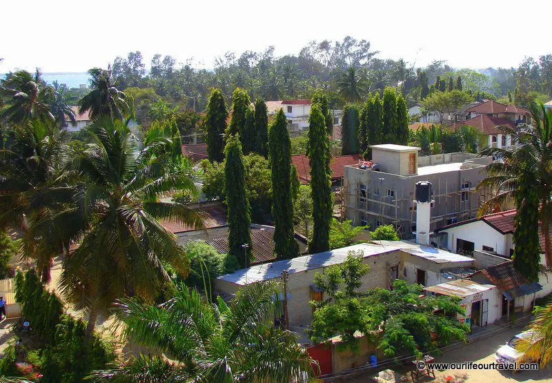 Dar es Salaam from the roof of thehotel