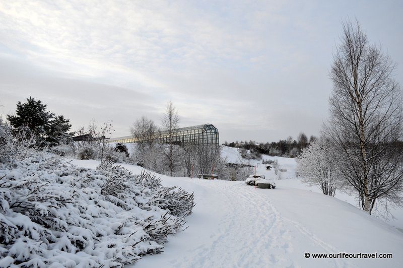 Arktikum during the winter in Rovaniemi center, Finland