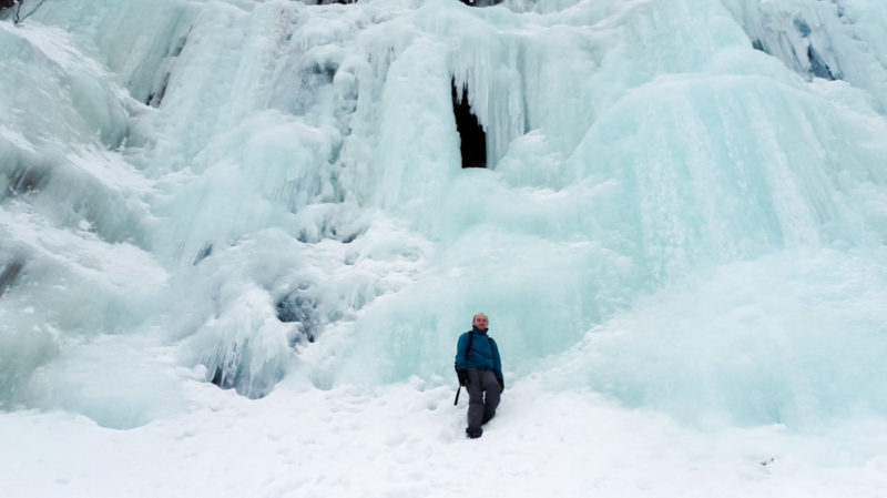 Frozen Waterfall at the Korouoma National Park