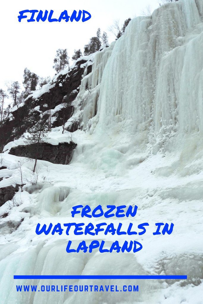Korouoma Canyon and hike to the Frozen Waterfalls in Lapland. Day trip from Rovaniemi Finland to the Korouoma Nature Reserve #finland #lapland #korouoma #daytrip #rovaniemi