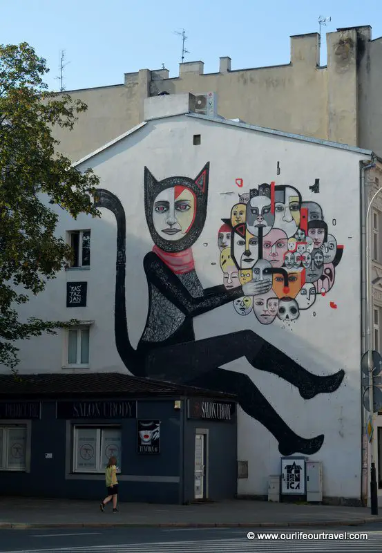 Street art at the center of Łódź