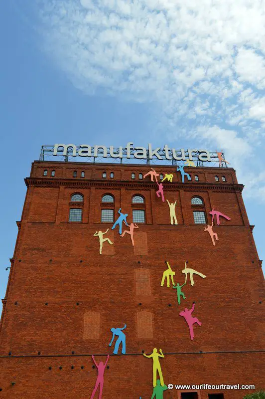Old factories at the center of Łódź