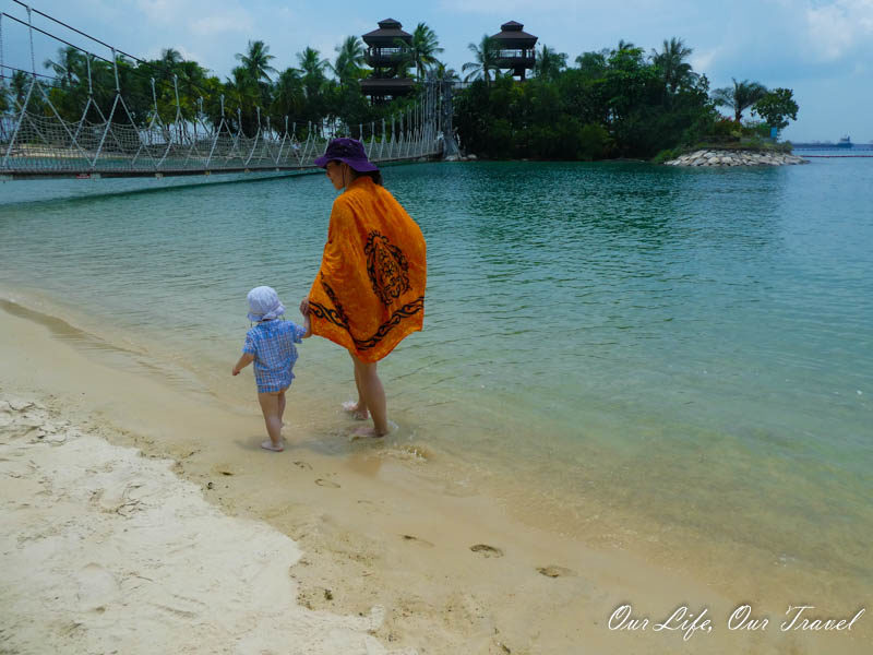 Beaches in Singapore - Sentosa Island with kids