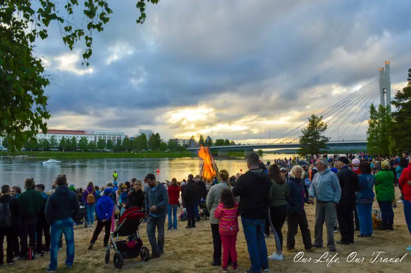 Midsummer celebration in Rovaniemi