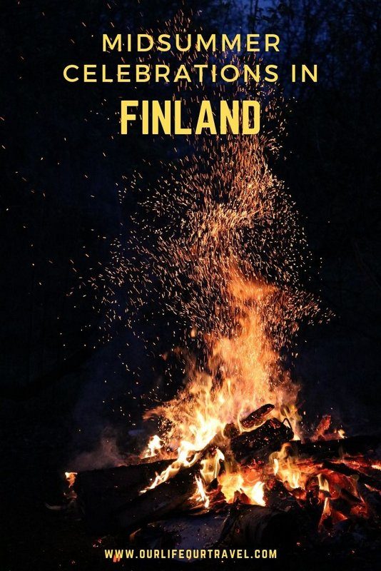 Midsummer Bonfire in Finland