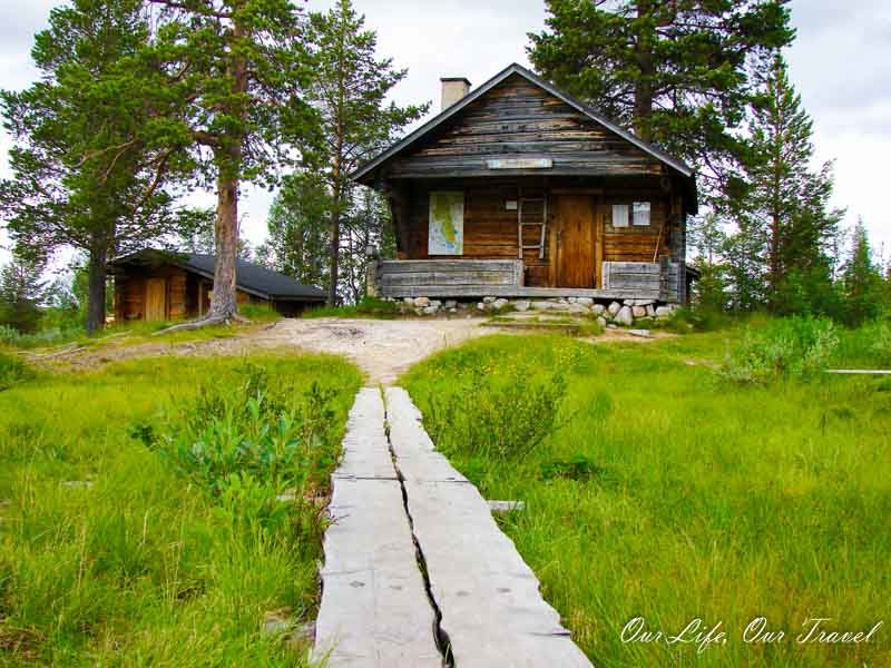 Finnish Wooden Cabin in Pallas-Yllästunturi National Park