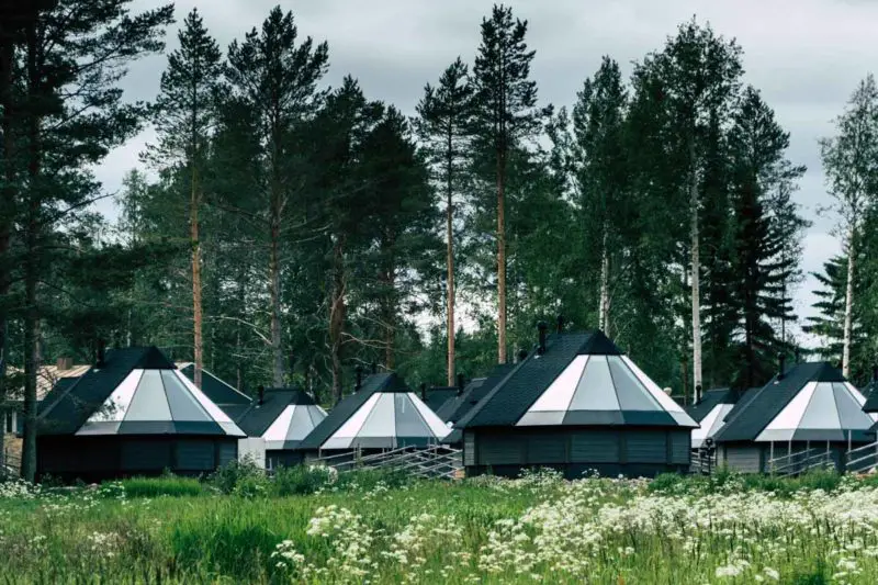 Apukka-Resort-Glass-Igloos-summer-in-Rovaniemi-Lapland-Finland