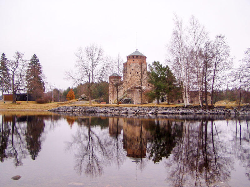 medieval Olavinlinna Castle in Savonlinna