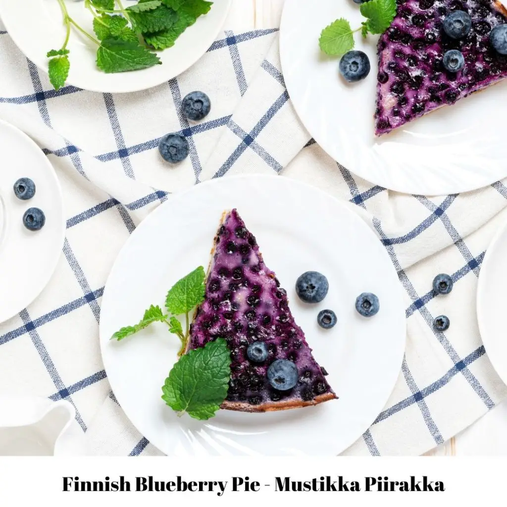 mustikka piirakka - finnish blueberry pie