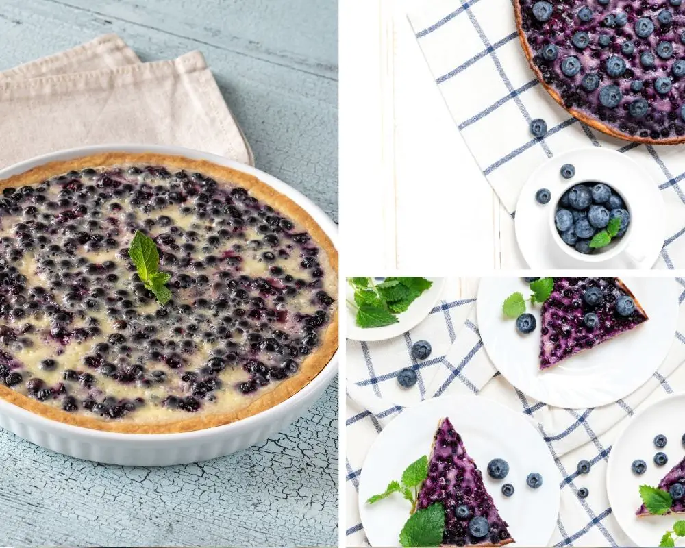 tasty finnish dessert : traditional finnish blueberry pie