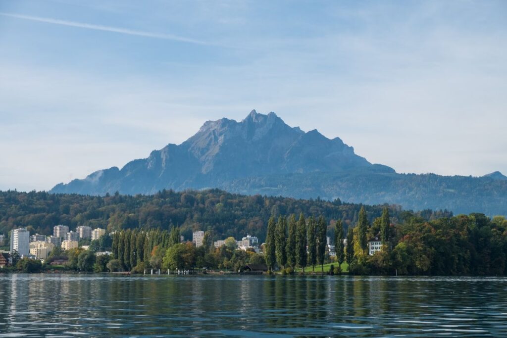 Lake Lucerne and Mt Pilatus